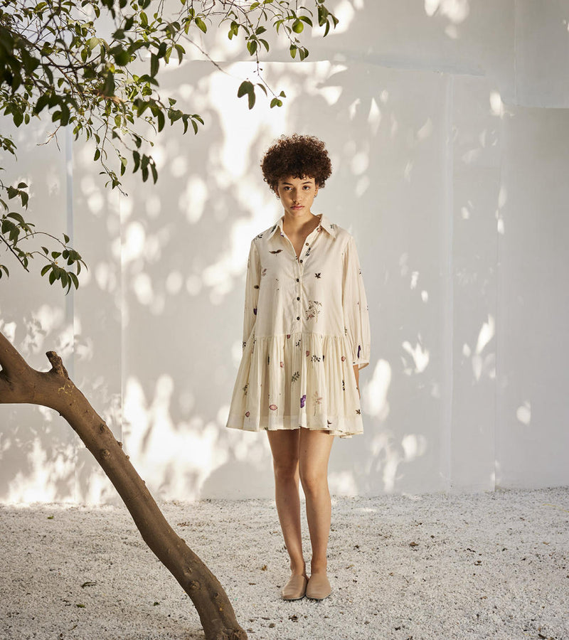 Secret garden dress Dress by Khara Kapas in white for women in Singapore