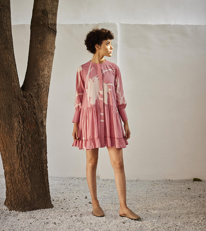 Daffodil dress Dress by Khara Kapas in pink for women in Singapore