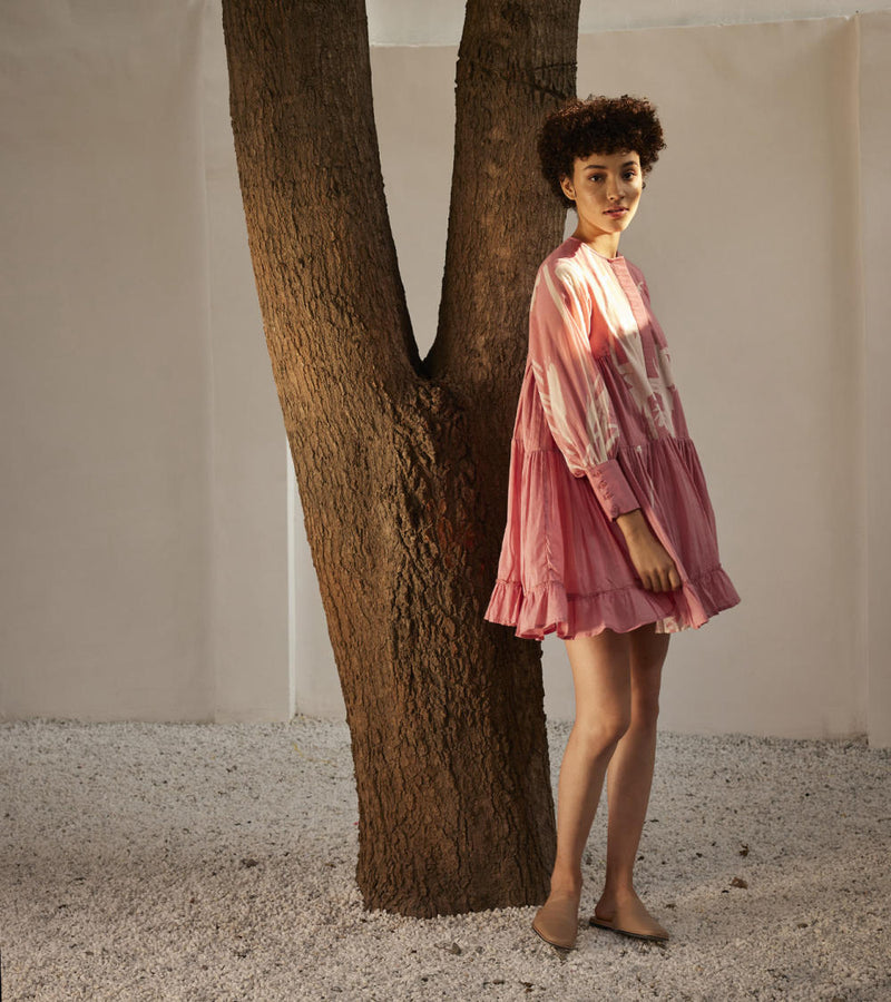 Daffodil dress Dress by Khara Kapas in pink for women in Singapore