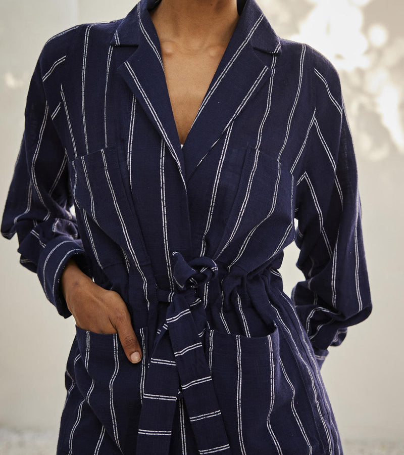 Talk to me co-ord set Co-ord Set by Khara Kapas in blue for women in Singapore