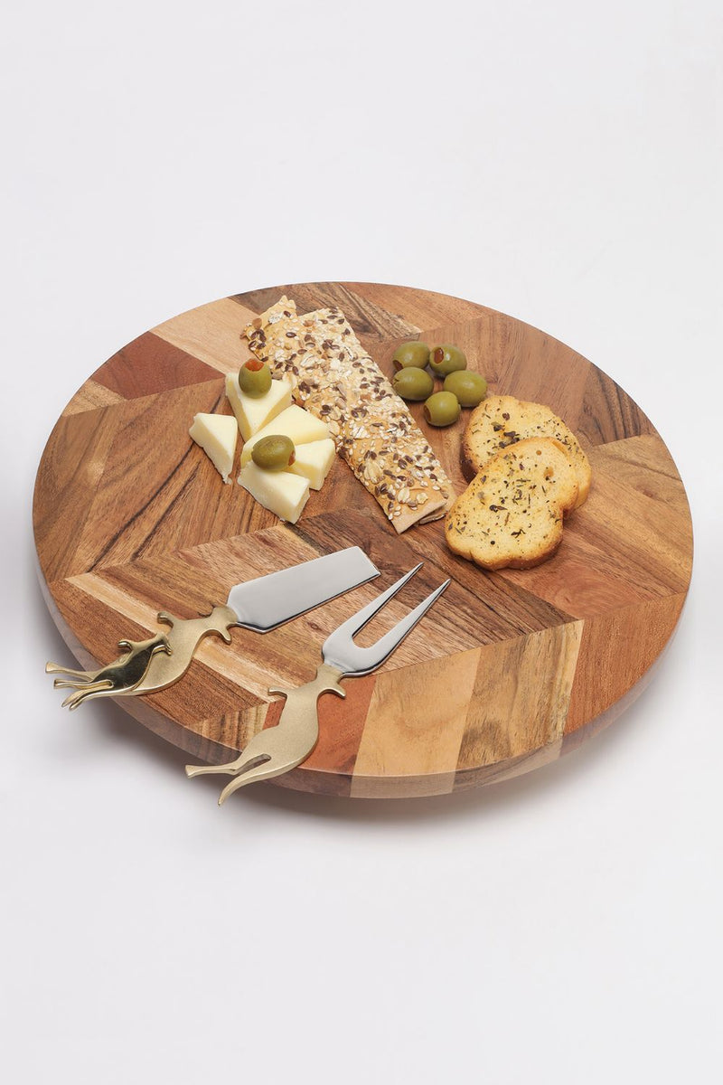 Raised Wooden platter linen by Gado Living for in Singapore