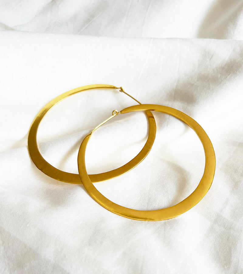 Roohi ear hoops by Khara Kapas Jewellery for women in Singapore
