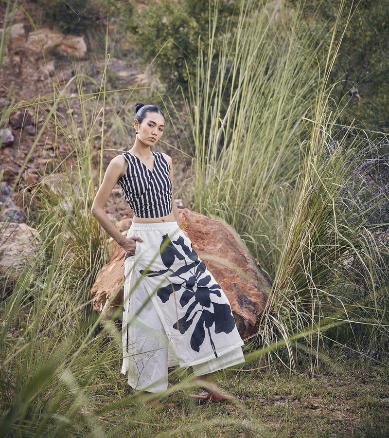 Never-Ending Skirt Trouser Bottoms,Skirts by Khara Kapas for women in Singapore