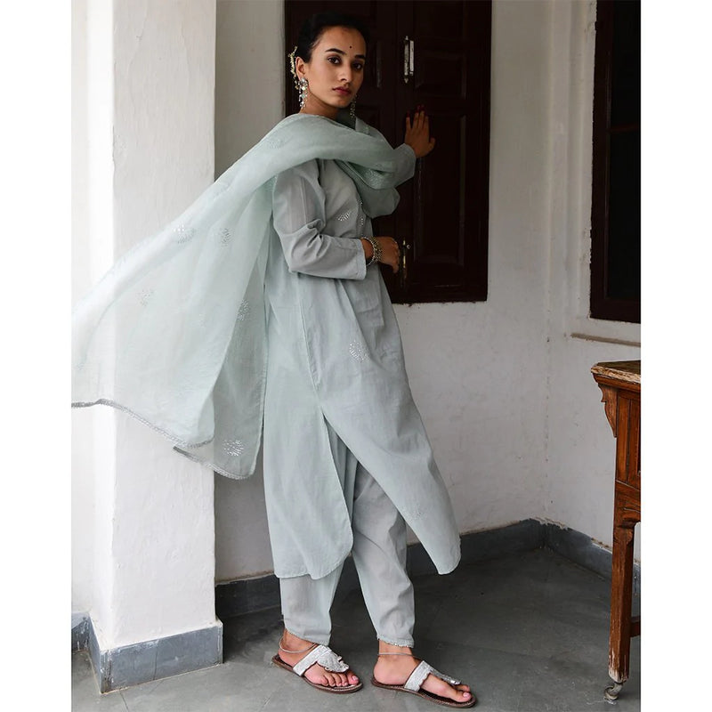 BEHROZE CHAAND (Set of 3-Sea Foam) Dress by TOKREE for women in Singapore