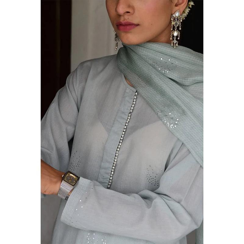 BEHROZE CHAAND (Set of 3-Sea Foam) Dress by TOKREE for women in Singapore