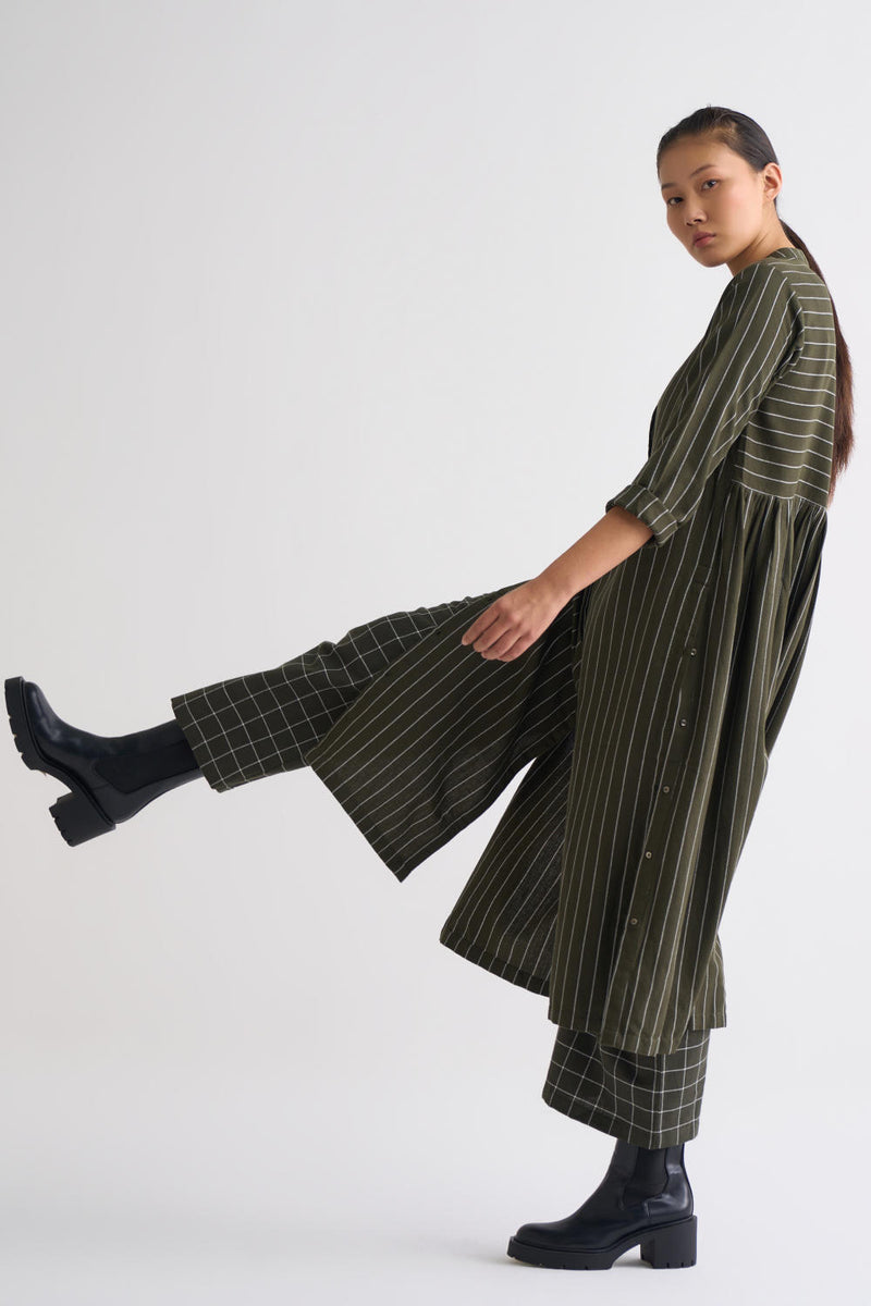 Back Gather Jacket Co ord - Olive Co-ord Set by THREE for women in Singapore