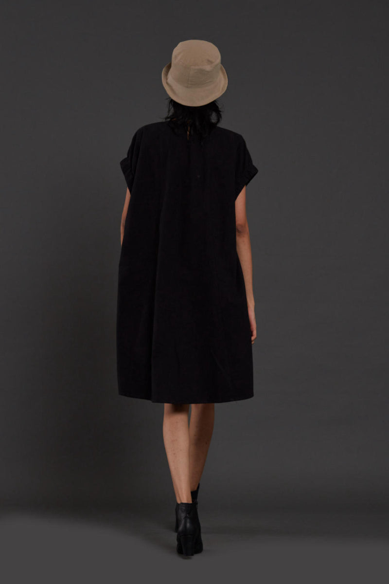 Black Pocket Dress Dress by Mati in black color for women in Singapore
