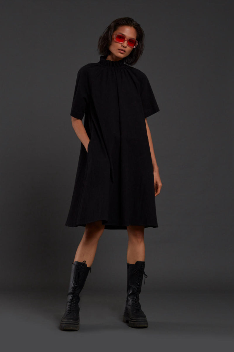 Black Tora Dress Dress by Mati in black color for women in Singapore