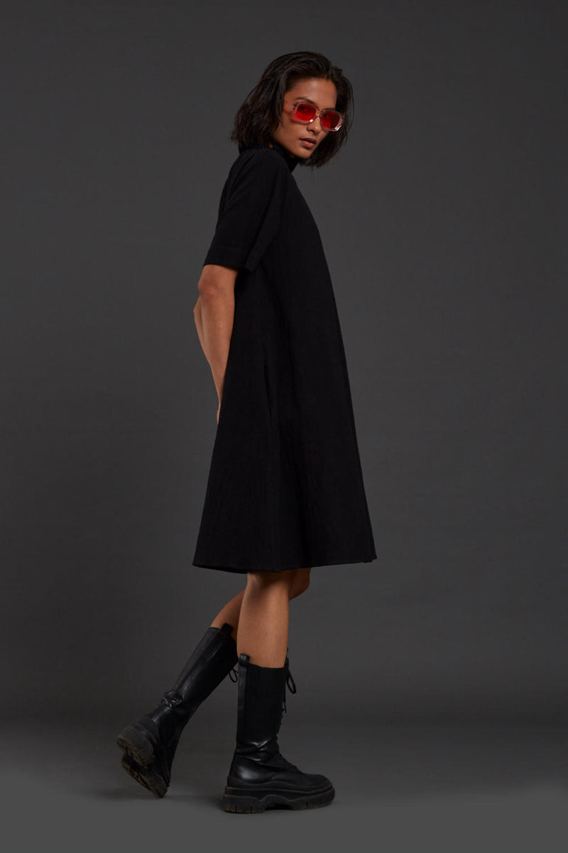 Black Tora Dress Dress by Mati in black color for women in Singapore