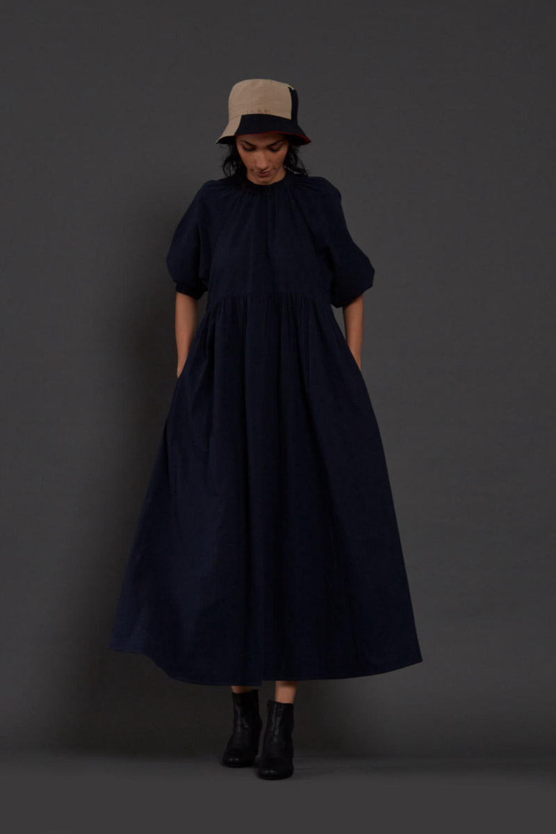Navy Blue Raglan Dress Dress by Mati for women in Singapore