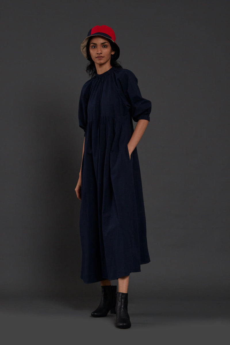 Navy Blue Raglan Dress Dress by Mati for women in Singapore