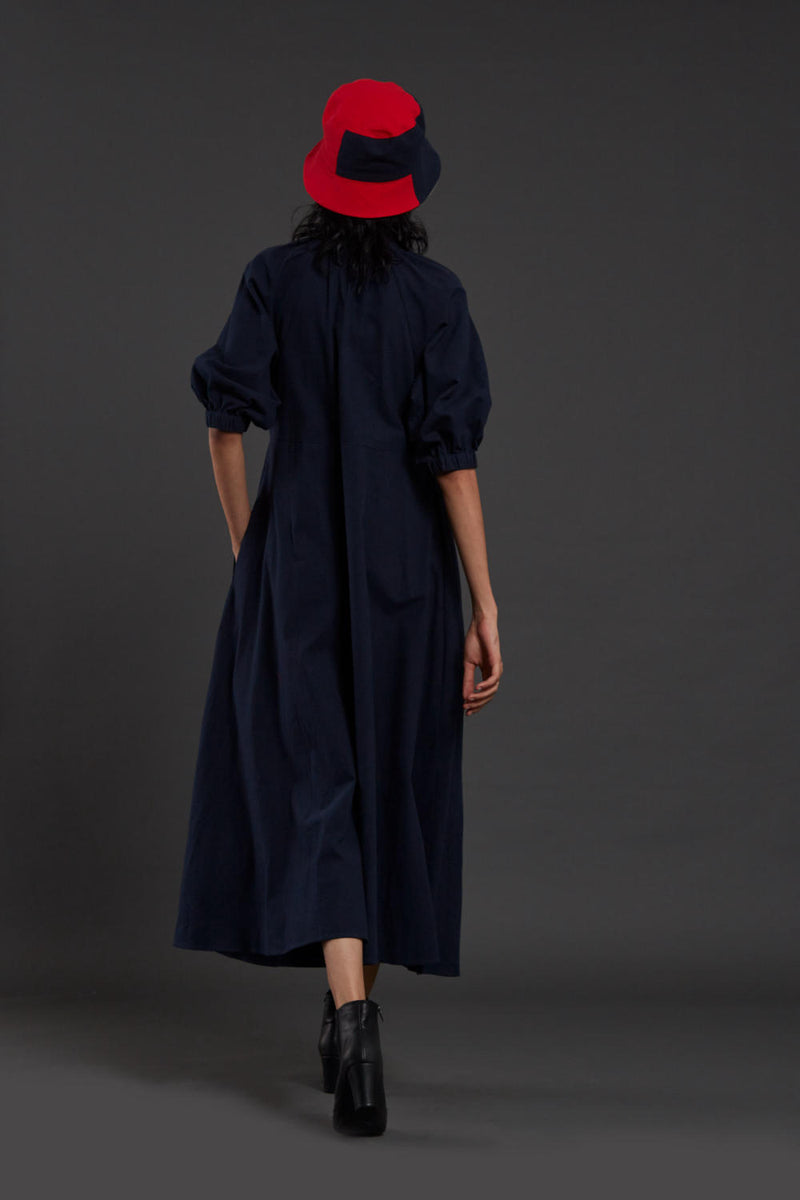 Navy Blue Raglan Dress Dress by Mati for women in Singapore