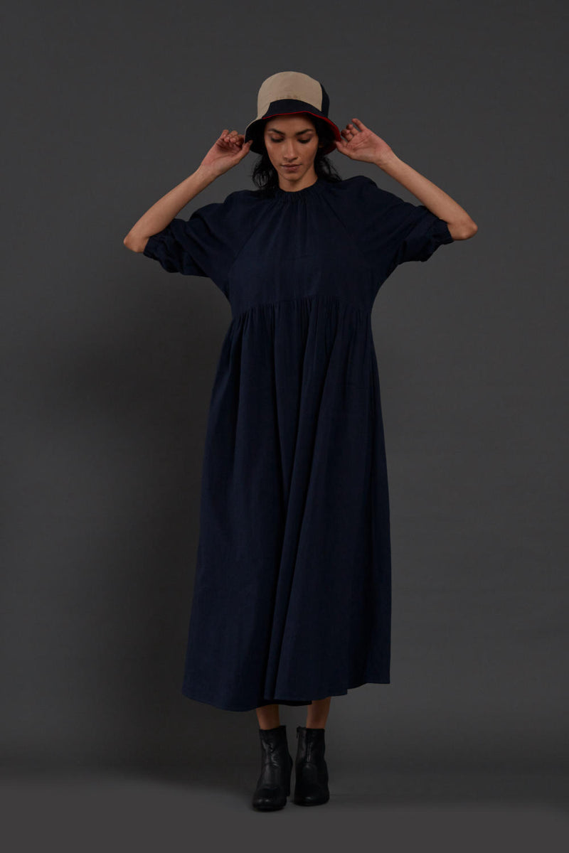 Navy Blue Raglan Dress Dress by Mati for women in Singapore