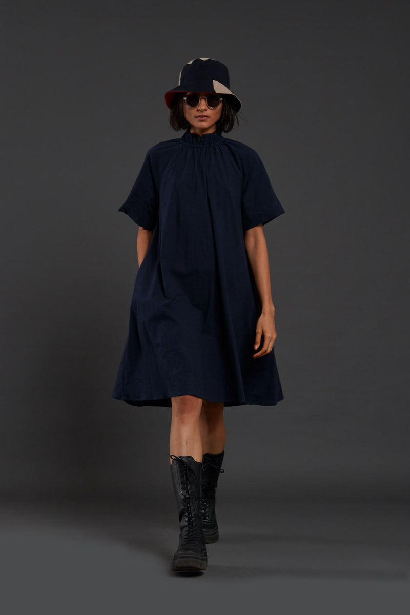 Navy Blue Tora Dress Dress by Mati for women in Singapore