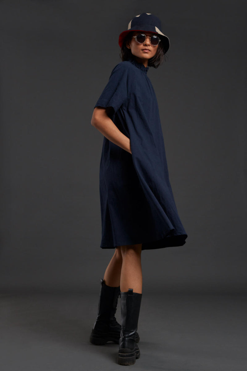 Navy Blue Tora Dress Dress by Mati for women in Singapore
