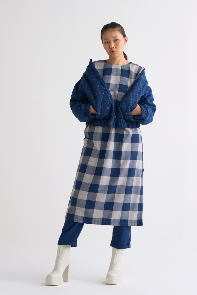 Bomber Jacket Co-ord - Navy Co-ord Set,Top & Tunics,Jackets & Overlays by THREE for women in Singapore