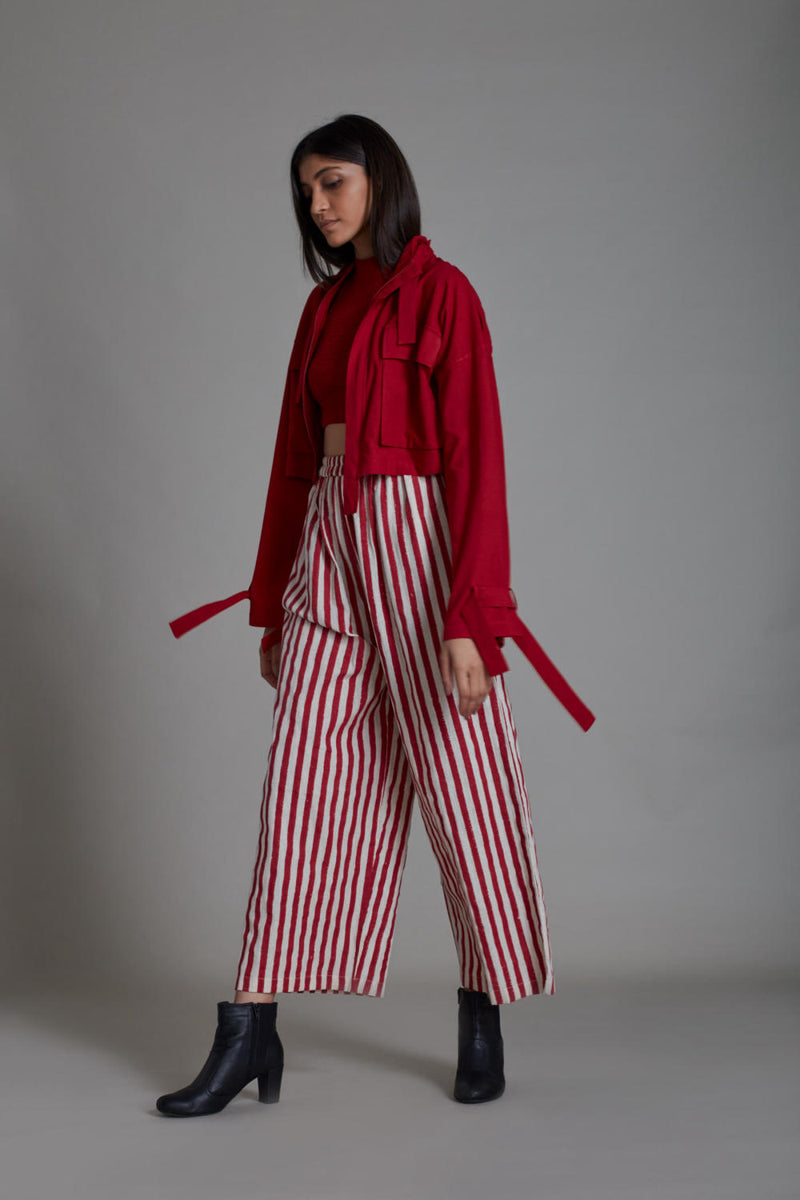 COVER SMOCKED RE SET - RED ( 3PCS) Co-ord Set by Mati for women in Singapore