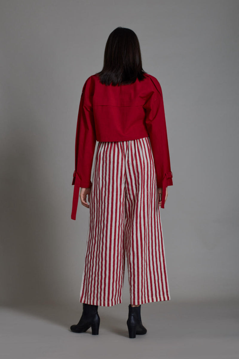 COVER SMOCKED RE SET - RED ( 3PCS) Co-ord Set by Mati for women in Singapore