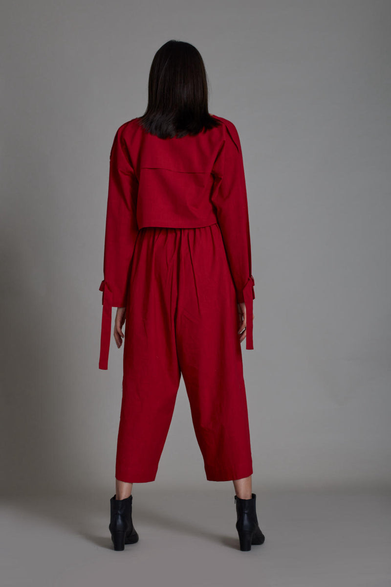 COVER SOLITAIRE SET - RED (SET OF 3) Co-ord Set by Mati for women in Singapore