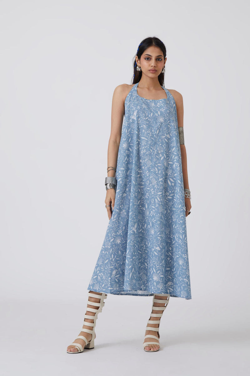 Chepi Print - Dress Dress by The Summer House in blue color for women in Singapore