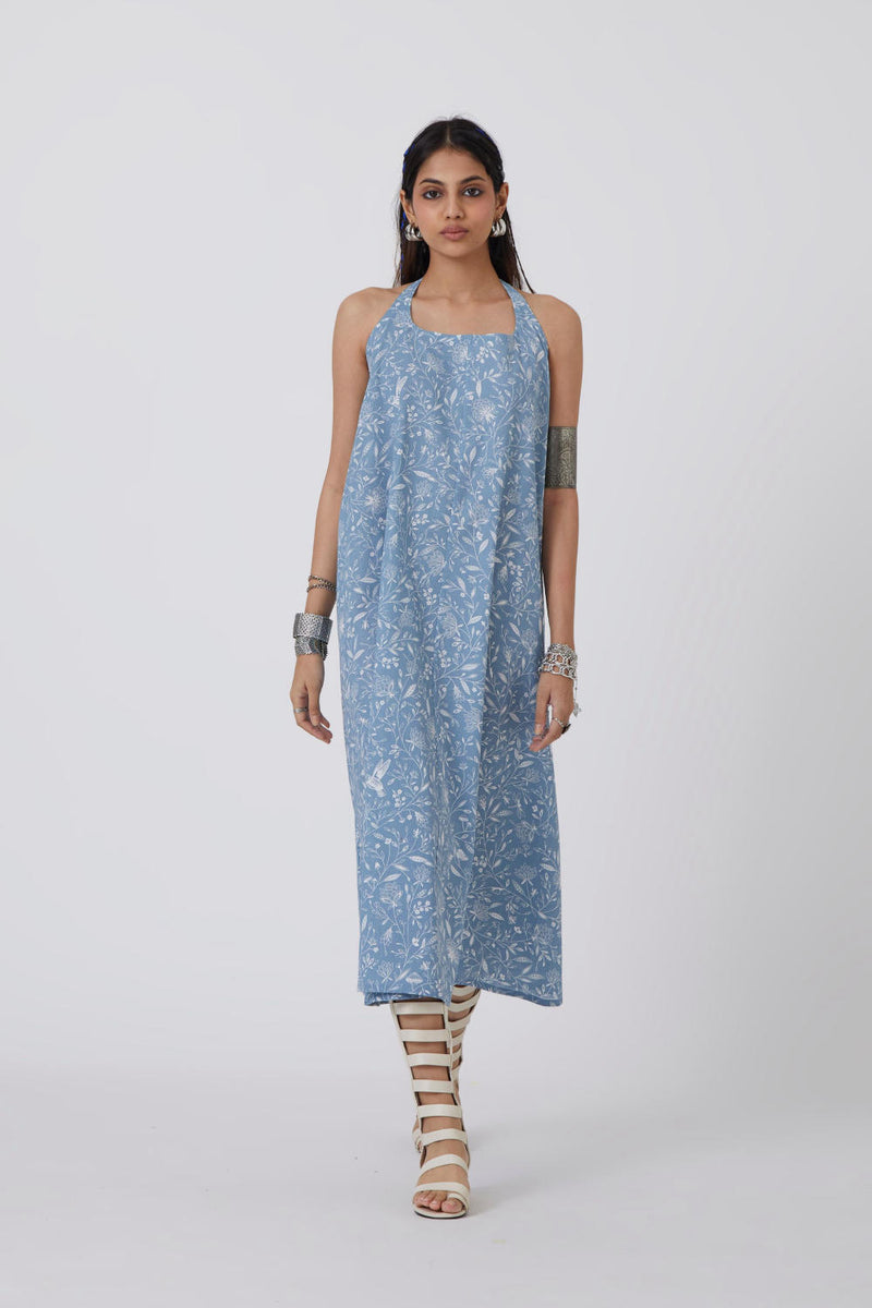 Chepi Print - Dress Dress by The Summer House in blue color for women in Singapore