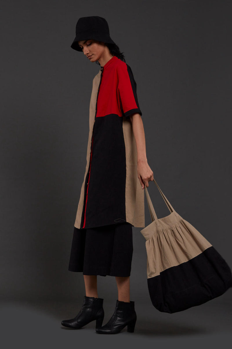 Colour Block Co-ord Set Co-ord Set by Mati in red color for women in Singapore