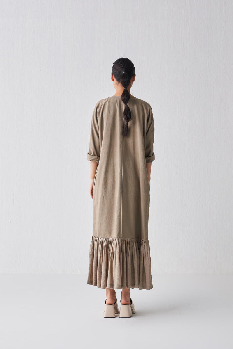GATHER HEM DRESS Dress by THREE for women in Singapore
