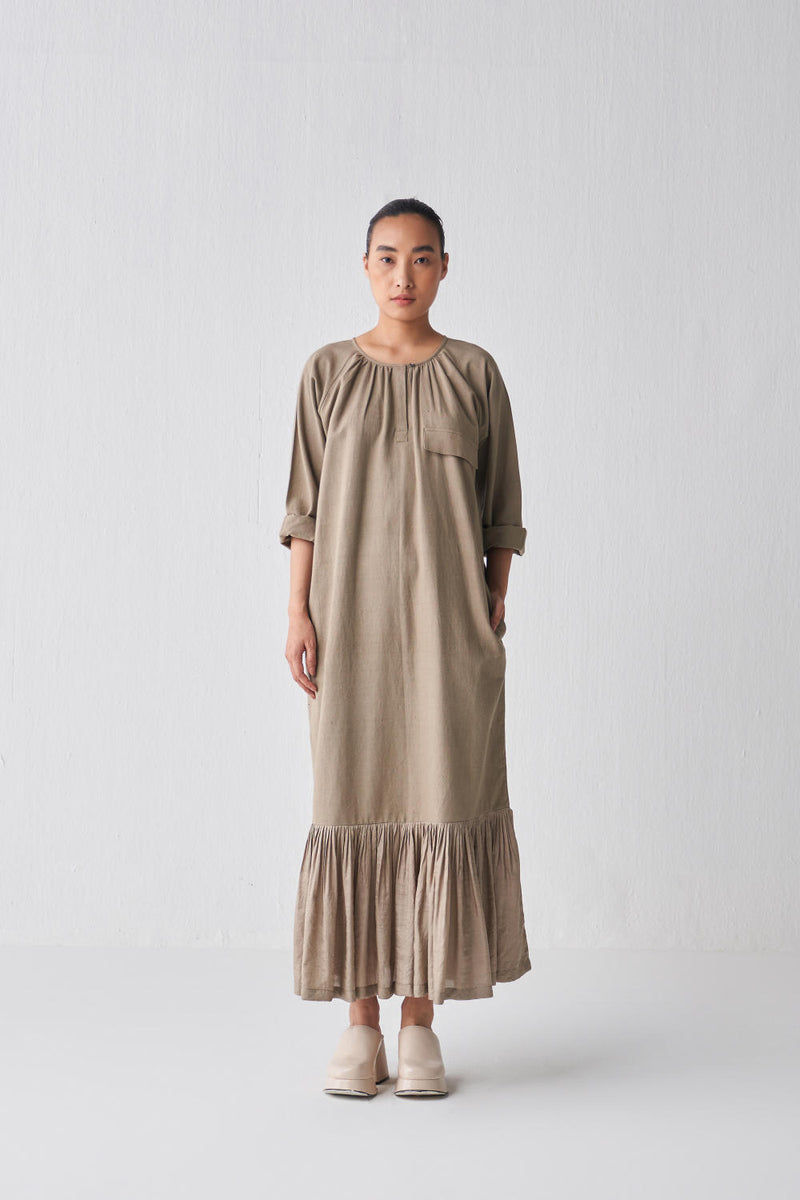 GATHER HEM DRESS Dress by THREE for women in Singapore