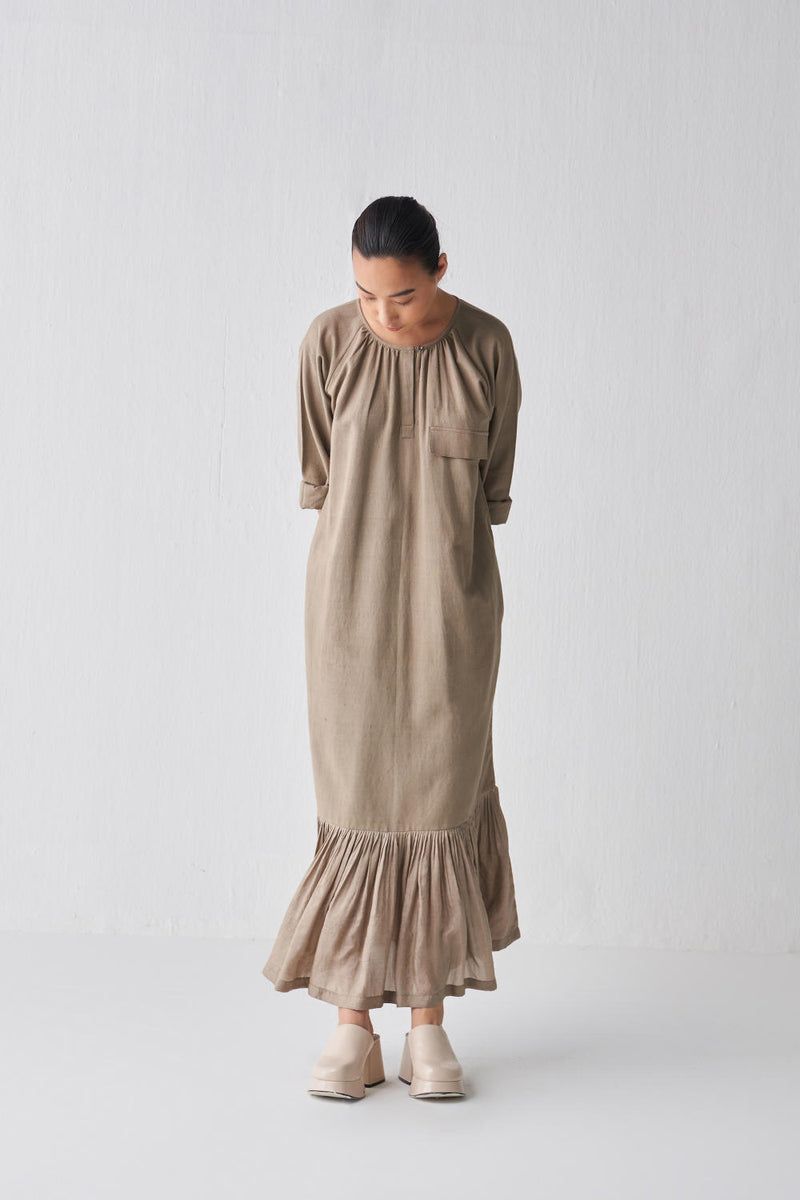 GATHER HEM DRESS Dress by THREE for women in Singapore