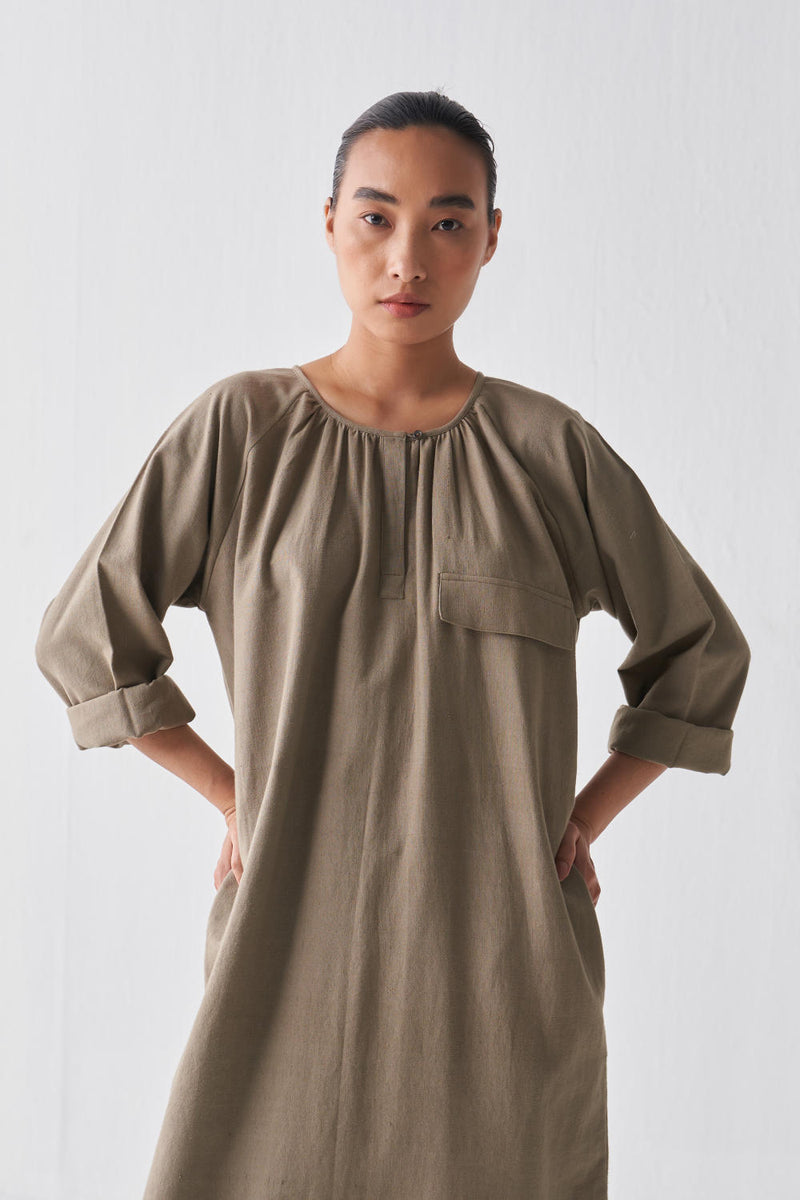 GATHER HEM DRESS Dress by THREE for women in Singapore