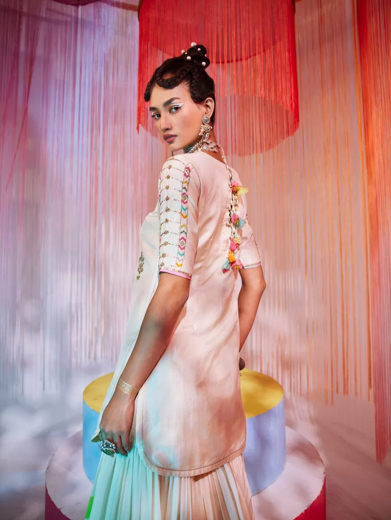 IVORY ORCHID GHARARA SET Kurta Sets by Rajiramniq for women in Singapore