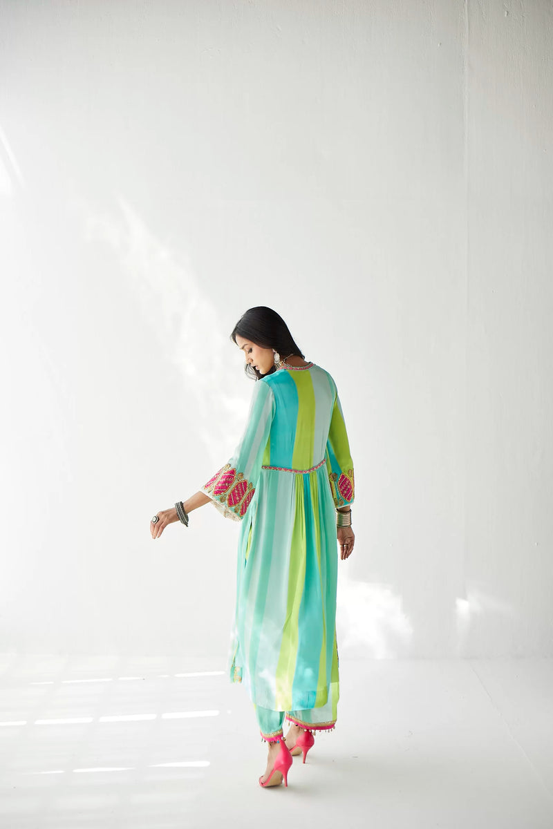 FEROZY BELL SLEEVE KURTA SET Kurta Sets by Rajiramniq for women in Singapore