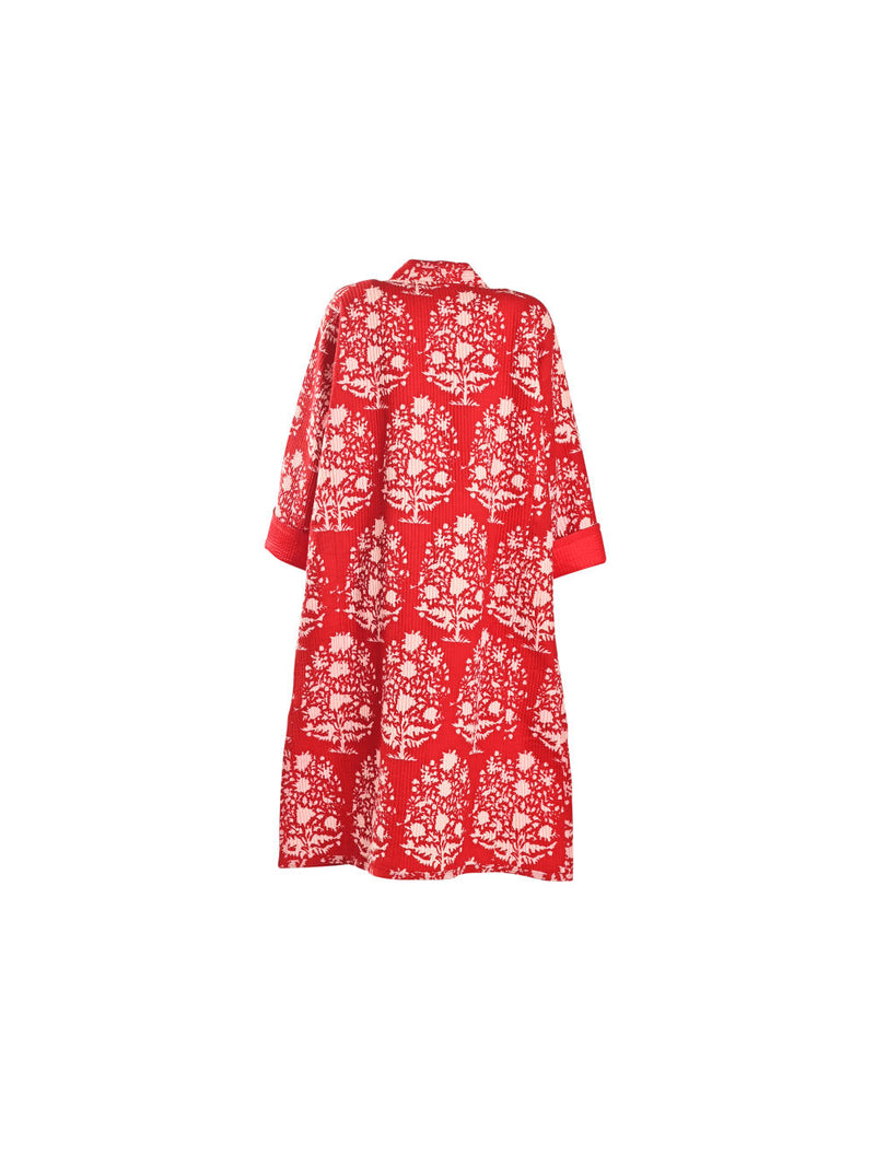 LAAL PARI Jackets & Overlays by TOKREE in red color for women in Singapore