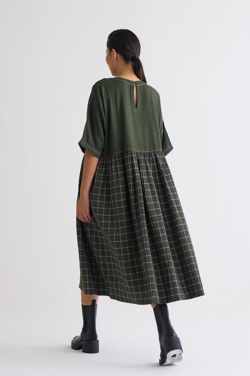 Dolman Dress Co-ord - Olive Dress,Co-ord Set by THREE for women in Singapore