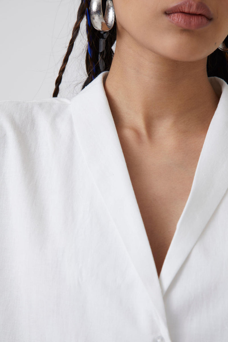 Dua - Shirt Top & Tunics by The Summer House in white color for women in Singapore