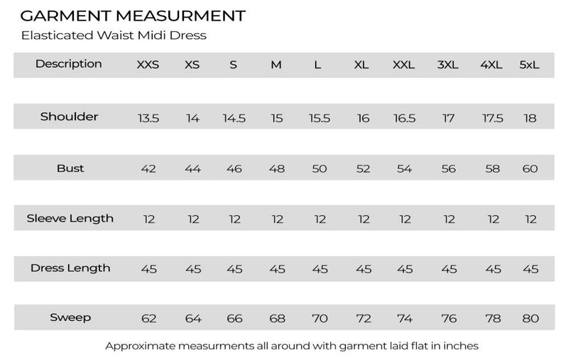 Elasticated waist midi dress Dress by World of Crow in black color for women in Singapore