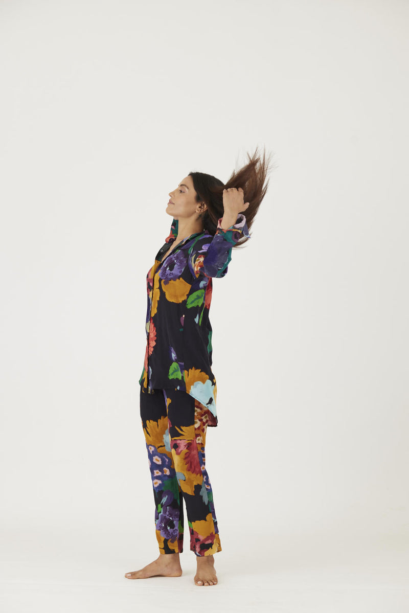 FARAH BLACK CO-ORD SET Co-ord Set by Yam in black color for women in Singapore