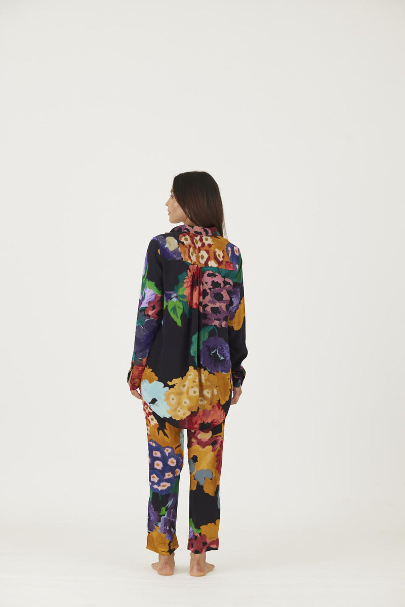 FARAH BLACK CO-ORD SET Co-ord Set by Yam in black color for women in Singapore