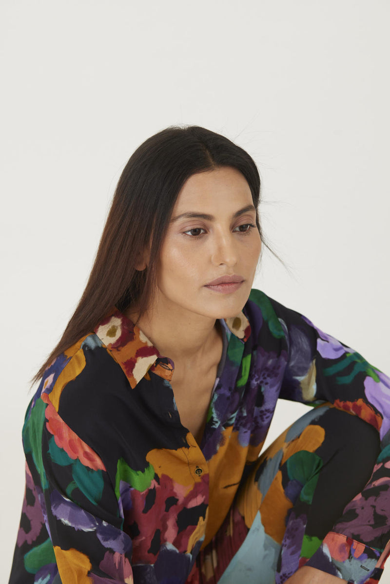 FARAH BLACK CO-ORD SET Co-ord Set by Yam in black color for women in Singapore