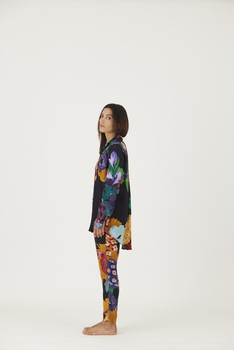 FARAH BLACK CO-ORD SET Co-ord Set by Yam in black color for women in Singapore