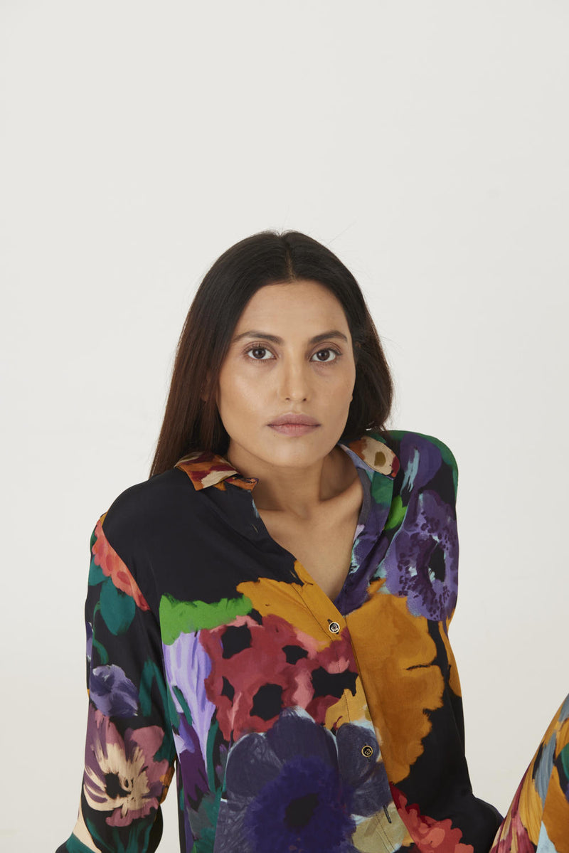 FARAH BLACK CO-ORD SET Co-ord Set by Yam in black color for women in Singapore