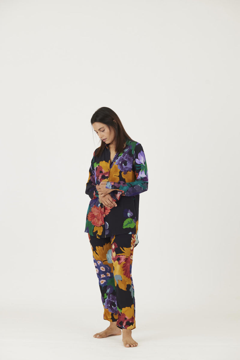 FARAH BLACK CO-ORD SET Co-ord Set by Yam in black color for women in Singapore