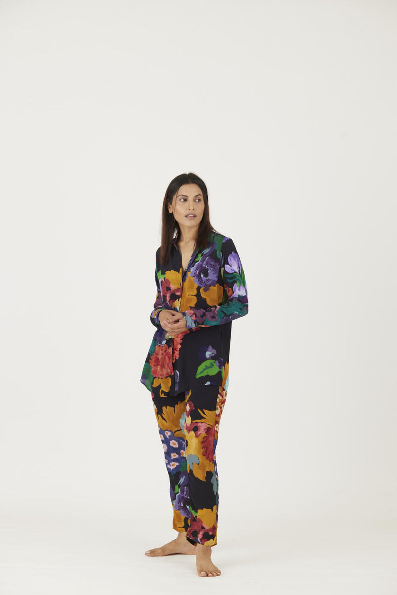 FARAH BLACK CO-ORD SET Co-ord Set by Yam in black color for women in Singapore