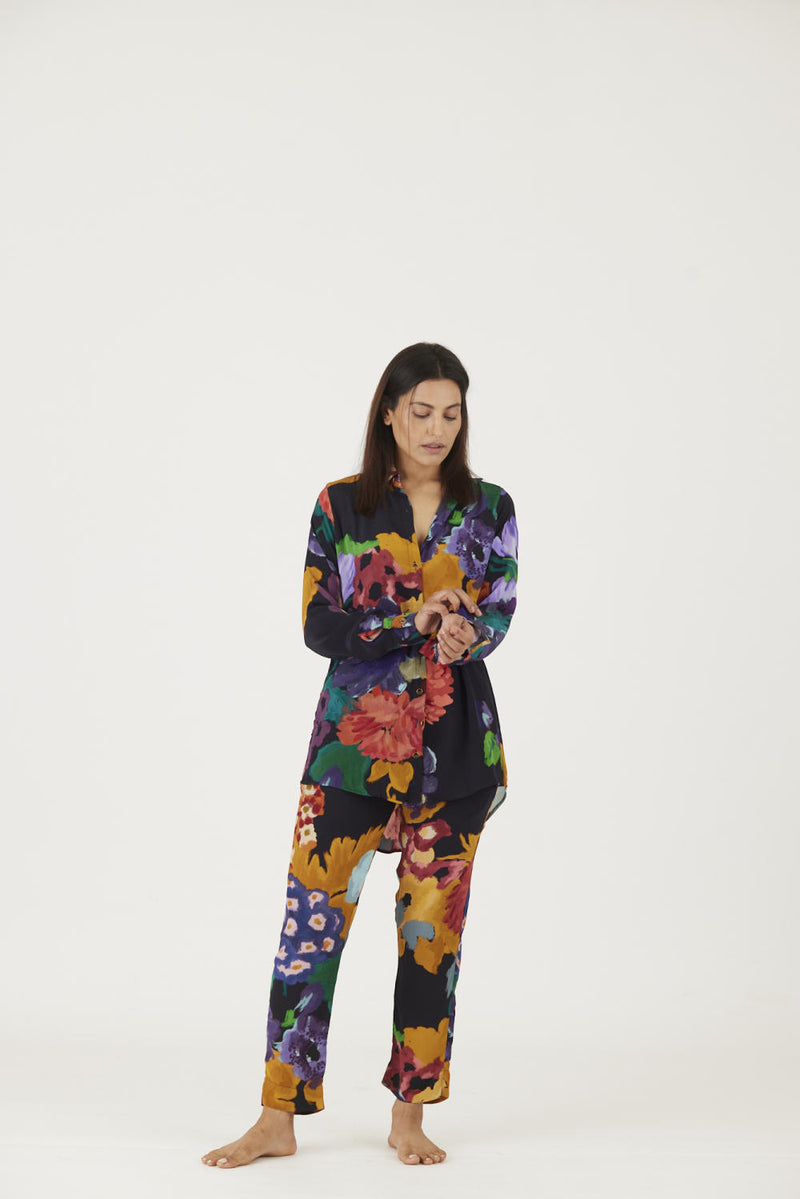 FARAH BLACK CO-ORD SET Co-ord Set by Yam in black color for women in Singapore