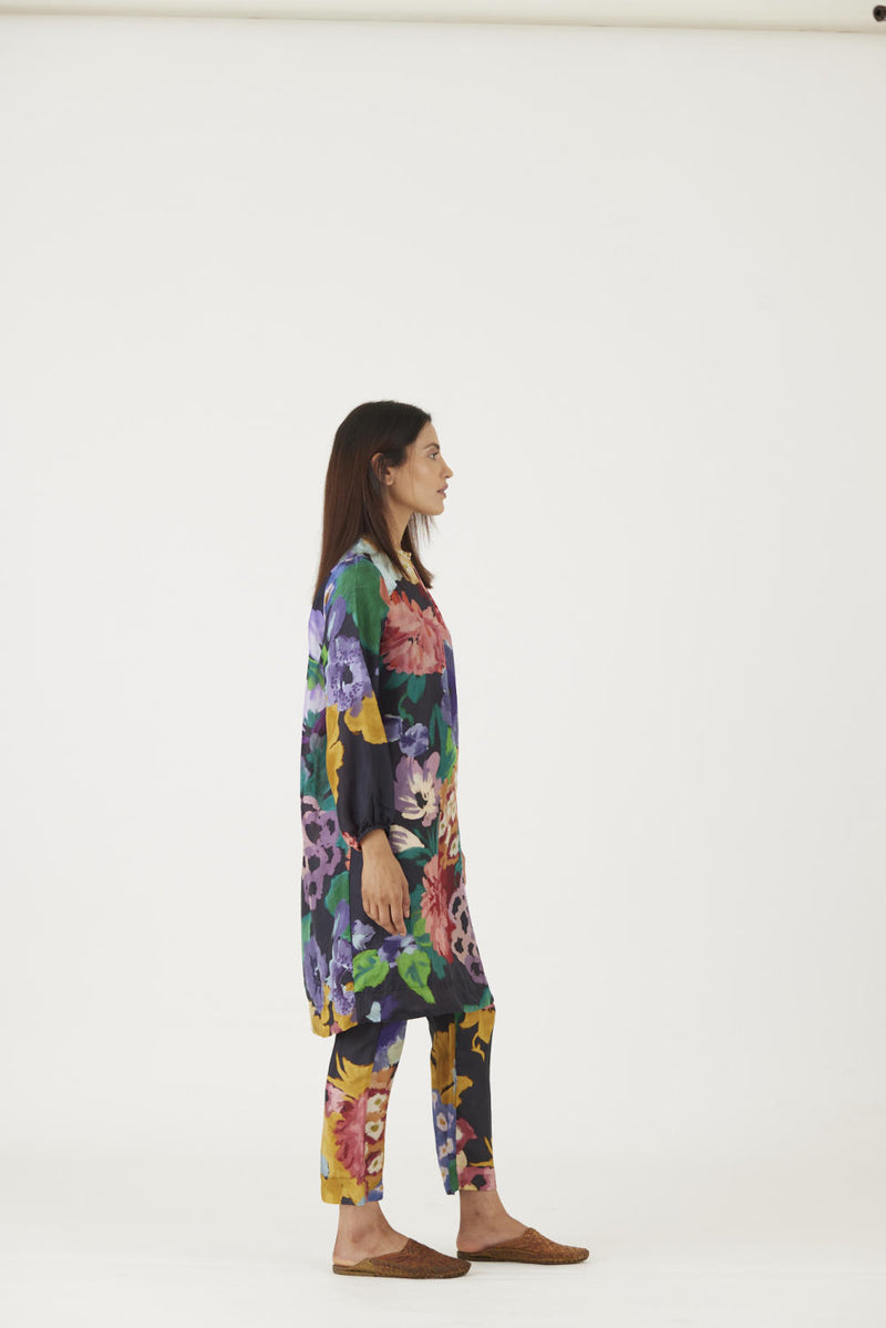 FARAH BLACK KURTA SET Kurta Sets by Yam in black color for women in Singapore