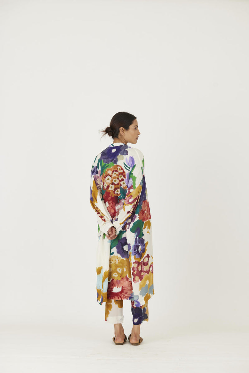 FARAH WHITE 3 pcs SET mul Co-ord Set by Yam in multi color for women in Singapore