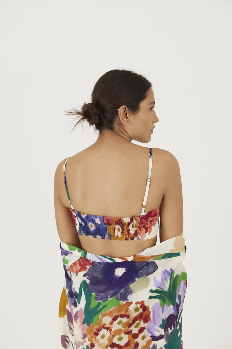 FARAH WHITE 3 pcs SET mul Co-ord Set by Yam in multi color for women in Singapore