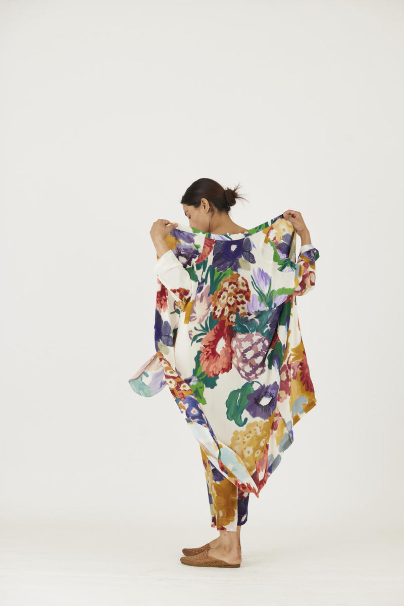 FARAH WHITE 3 pcs SET mul Co-ord Set by Yam in multi color for women in Singapore