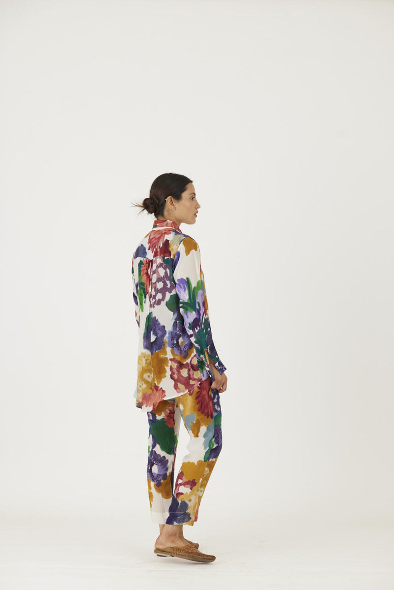FARAH WHITE CO-ORD SET mul Co-ord Set by Yam in multi color for women in Singapore