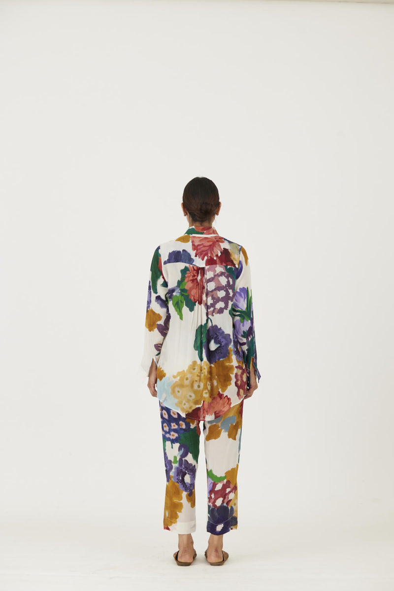 FARAH WHITE CO-ORD SET mul Co-ord Set by Yam in multi color for women in Singapore
